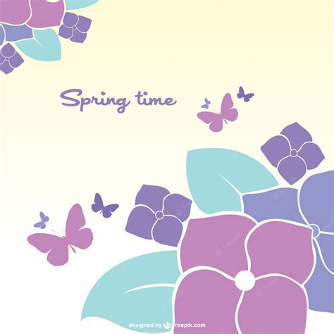 Free Vector | Spring flowers vector