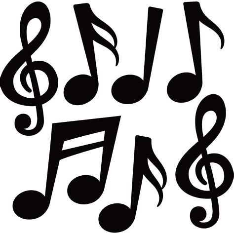 40 Pieces Music Notes Cutouts Musical Notes Silhouette for Music Concert Theme Party Birthday ...