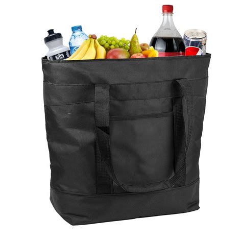 Insulated Grocery Bag By Lebogner - Large 5 Gallon Capacity Vacation Cooler Bag For Hot Or Cold ...