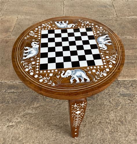 WOODEN CHESS TABLE | Etsy