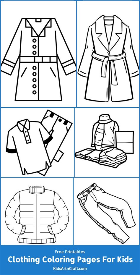 Free Clothes Coloring Pages