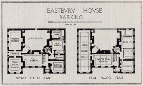 Country house floor plan, English manor houses, English country house plans