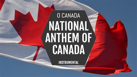 National Anthem of Canada - O Canada - Instrumental - YouTube