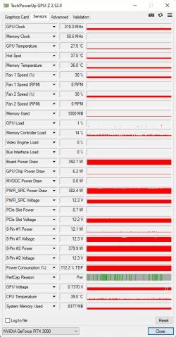 3090FE GPU Clock stuck at 210 MHz Board Power Draw 390Watts at Idle. PerfCap Reason Pwr ...