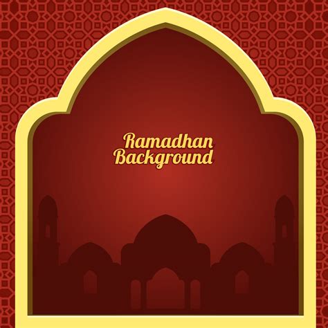 Ramadhan Red Background Vector 203036 Vector Art at Vecteezy