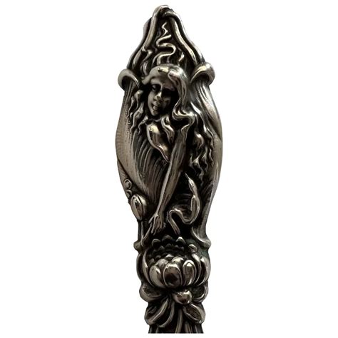 Sterling Art Nouveau Female Figural Shoe/Button Hook - Simons Bros ...