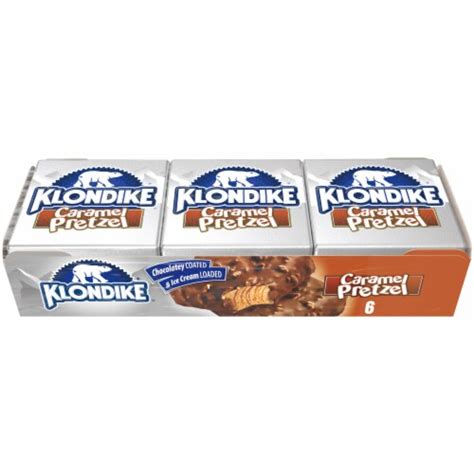 Klondike Caramel Pretzel Ice Cream Bars, 6 ct / 4.5 oz - QFC