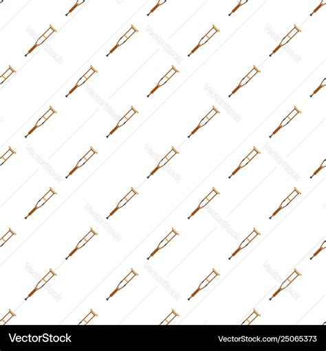 Wood crutch pattern seamless Royalty Free Vector Image