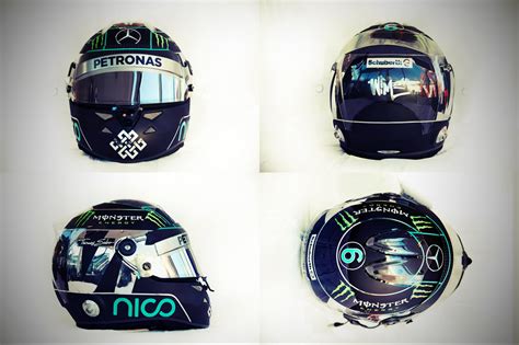 Nico Rosberg Helmet by Max La Barack - Trading Paints