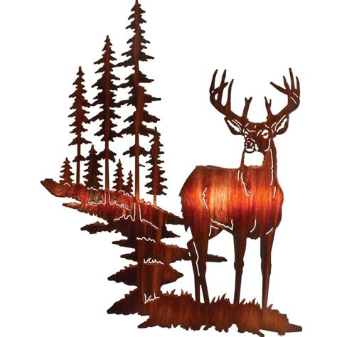 Whitetail Deer Metal Wall Art