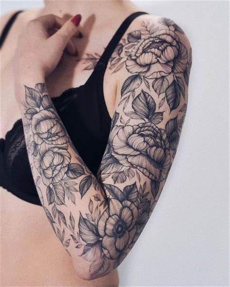 40 Exclusive And Stunning Arm Floral Sleeve Tattoo Designs For Your Inspiration - Page 13 of 40 ...