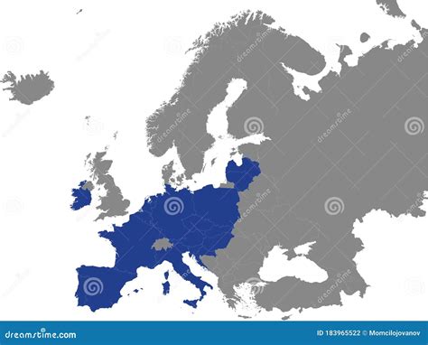 Map of Catholic Majority European Countries Stock Vector - Illustration of black, apennine ...