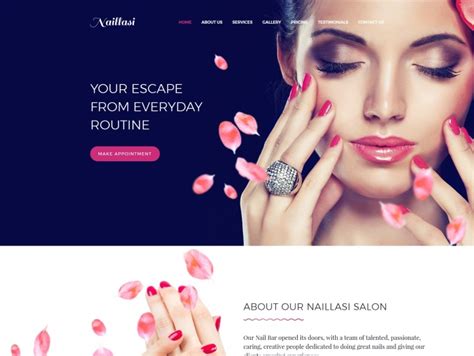 Nail Salon Website Template