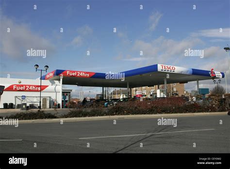 tesco petrol station Stock Photo - Alamy