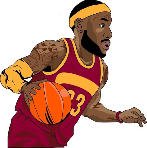 "Lebron James Cartoon" by bulldog2171 | Redbubble