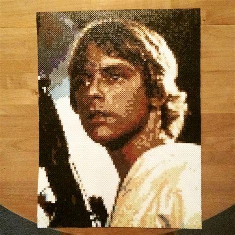 I'm Luke Skywalker. I'm here to rescue you. | Nerdy perler beads, Perler bead art, Perler crafts