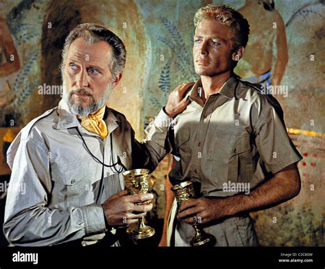 PETER CUSHING & JOHN RICHARDSON SHE (1965 Stock Photo, Royalty Free ...