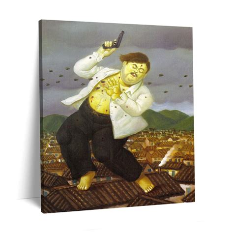 30x24 Inches Fernando Botero death of Pablo - Etsy