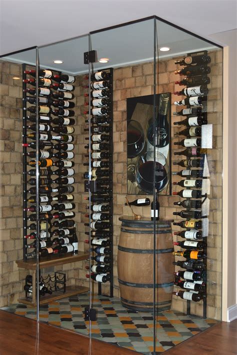 Wine Cellar with 100+ year old Reclaimed End Grain White Oak | Contemporary wine cellar, Wine ...