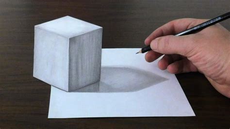 3d Pencil Drawing Step By Step Tutorial