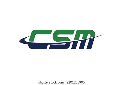 Csm Unique Vector Logo Design Csm Stock Vector (Royalty Free ...