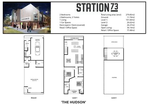 The Hudson floor plan | Station73