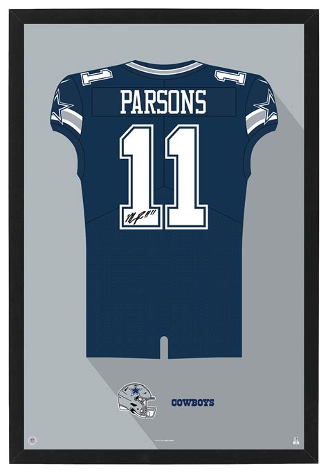 Dallas Cowboys Micah Parsons Autographed Jersey Framed Print ...