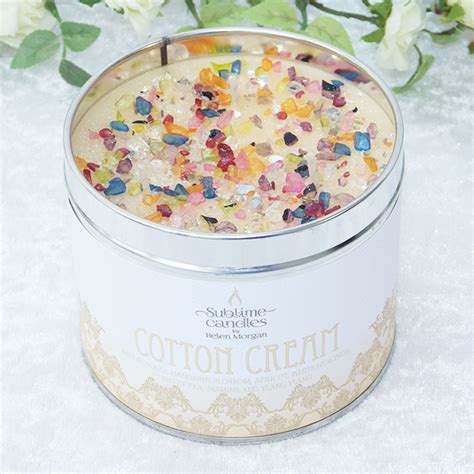 Cotton Cream candle by Sublime Candles is handmade in the UK