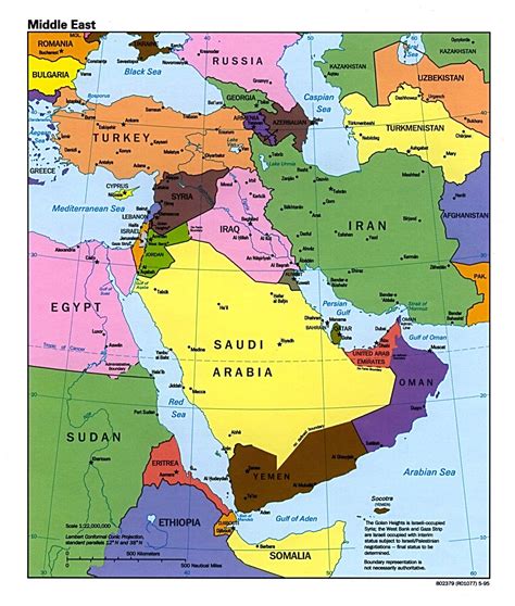 Middle East Map | Middle east, Middle and Israel