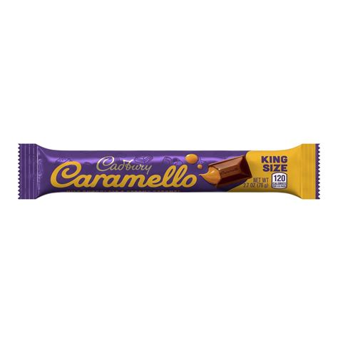 Cadbury, Caramello Milk Chocolate and Creamy Caramel King Size Candy, 2.7 oz, Bar - Walmart.com