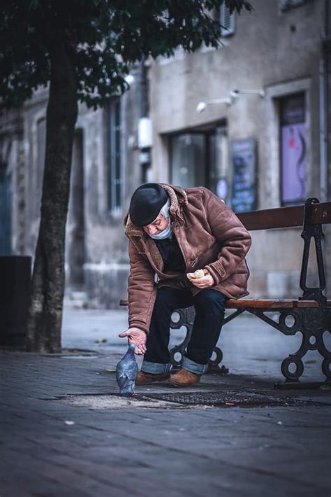 Sir with pigeon 2/4 - Bourges, France ( Sony a7ii - Sony 85mm 1.8 ) IG @street.reality ...