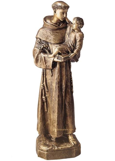 Saint Anthony Small Bronze Statues