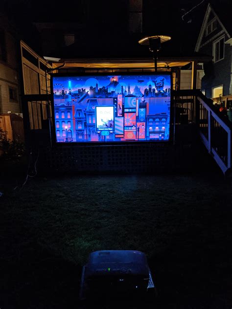 Outdoor Movie Night : r/hometheater