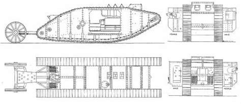 mark_i_tank_ww_i-25791.jpg (500×216) | Ww1 tanks, Blueprints, Combat tanks