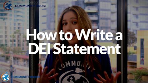 How to Write a DEI Statement - YouTube