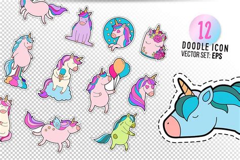 Pink unicorn sticker pack | Unicorn stickers, Unicorn illustration, Pink unicorn