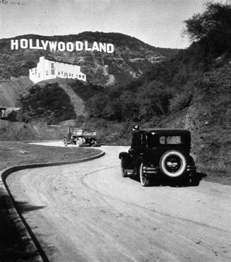 The original 'Hollywood' sign shortly after its completion, c. 1923 ...