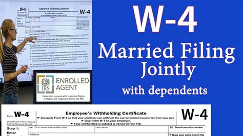 W4 for Married filing jointly with dependents. w-4 Married filing ...