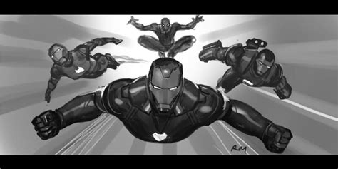 Endgame Cut Iron Man & Spider-Man Team-Up Revealed By Concept Art