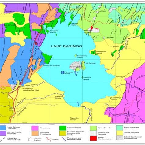 Geological map of the lake baringo geothermal propect (Dunkley et al ...