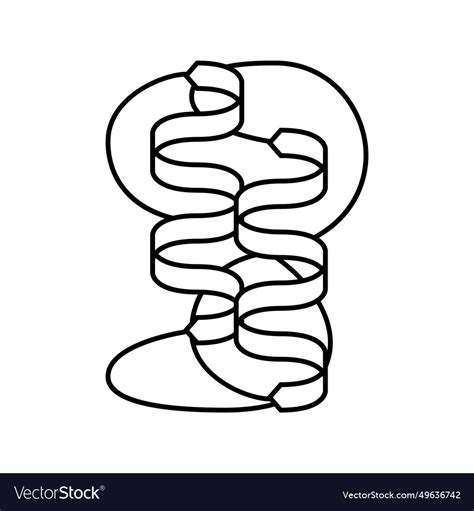 Protein folding biochemistry line icon Royalty Free Vector