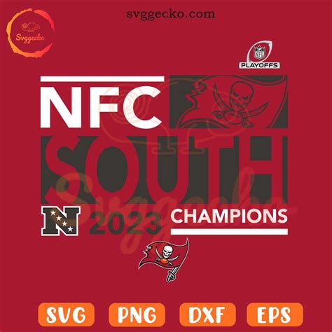 NFC South 2023 Champions SVG, Tampa Bay Buccaneers SVG, Buccaneers NFL ...