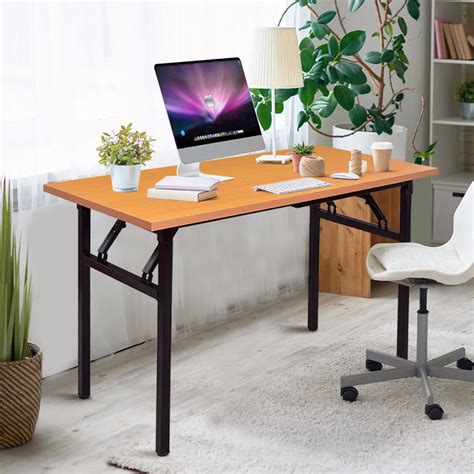 Giantex Portable Folding Computer Desk PC Laptop Table Modern Wood ...