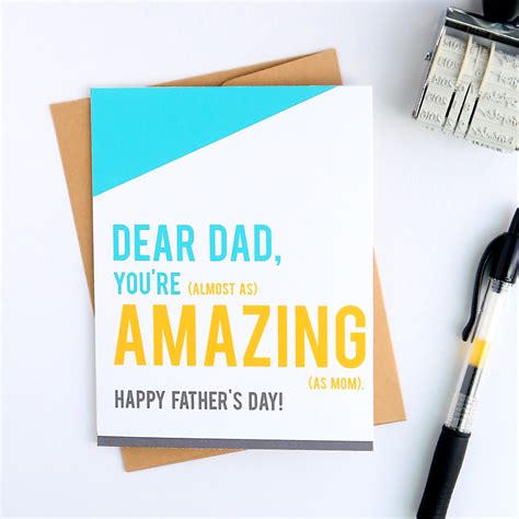 FUNNY father's day cards you can print at home - It's Always Autumn