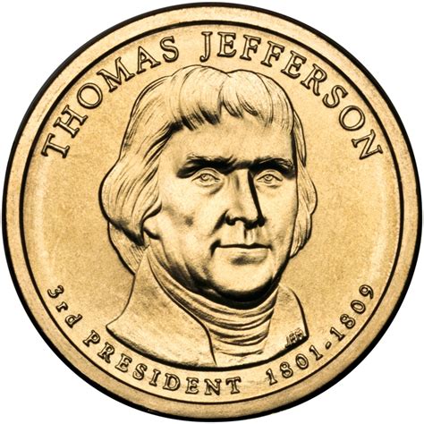 2007 3rd President Thomas Jefferson Dollar