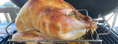 Brined Roasted Turkey - Big Green Egg