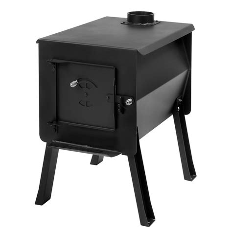 Survivor 2.7 cu. ft. Firebox Camp Stove in Black-12-CSL - The Home Depot