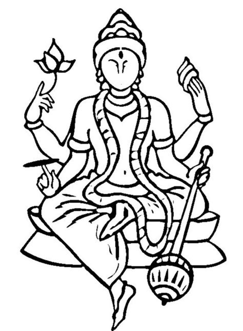 easy simple vishnu drawing - Clip Art Library