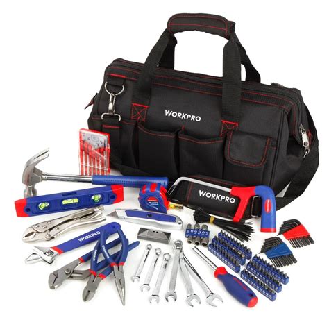 WORKPRO 156PC Professional Tool Set High Quality Tool Kits Pliers Wrenches Hammer Saw ...