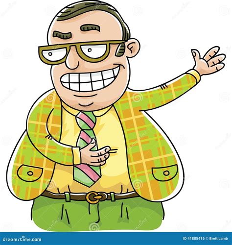 Tacky Salesman Stock Illustration - Image: 41885415